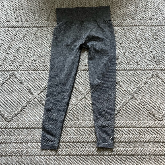 GYMSHARK Women’s LEGGINGS Gray Small Logo S - Picture 5 of 6